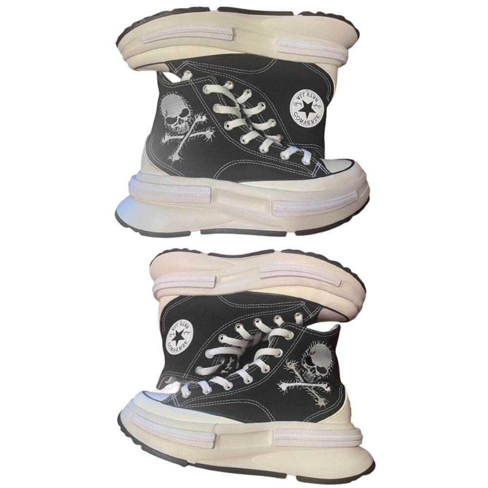 Converse Unisex Run Star Legacy CX Hi Top Skull Sneakers - Picture 4 of 8
